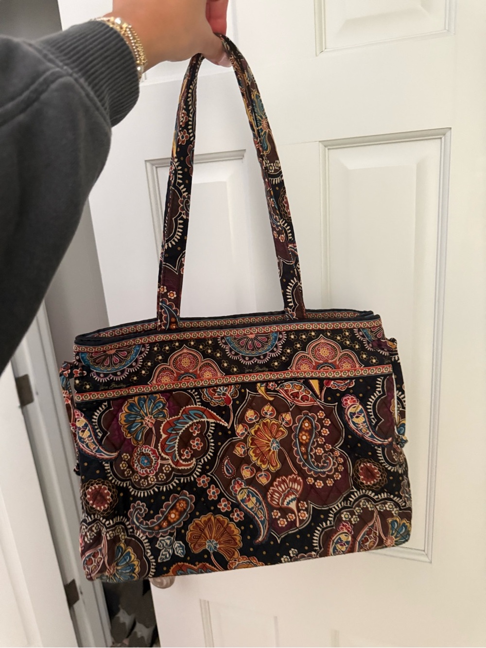 Vera Bradley quilted tote